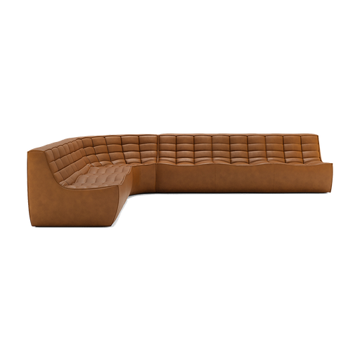 N701 Leather Padded Modular Sofa Large