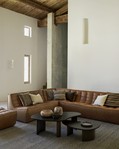 N701 Leather Padded Modular Sofa Large