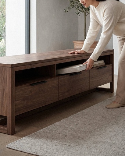 Light Frame TV Cupboard