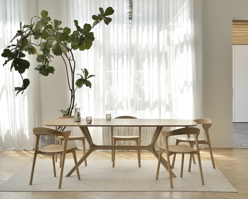 X Wooden Dining Table