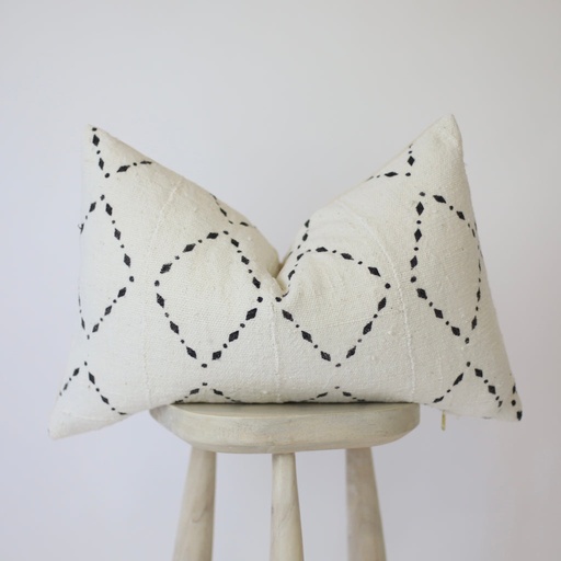 Mae Woven - Frit Lumbar Cushion Cover with Insert 35cm x 55cm