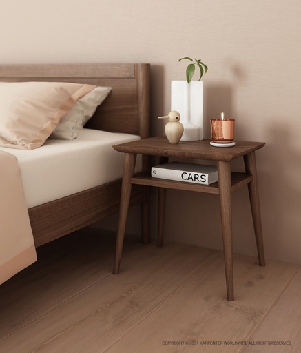 Vintage Nightstand with Shelf