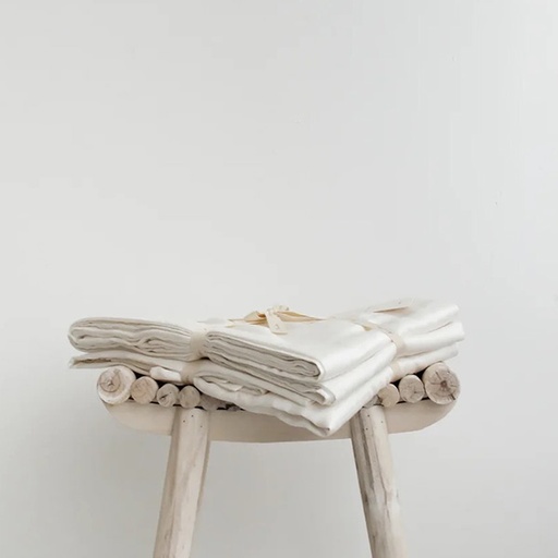 TENCEL™ Fitted Sheet Set - Chalk White