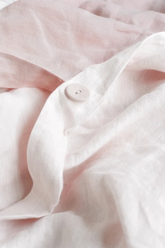 French Linen Duvet Cover Set - Dusty Rose