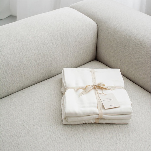 TENCEL™ Duvet Cover Set - Chalk White
