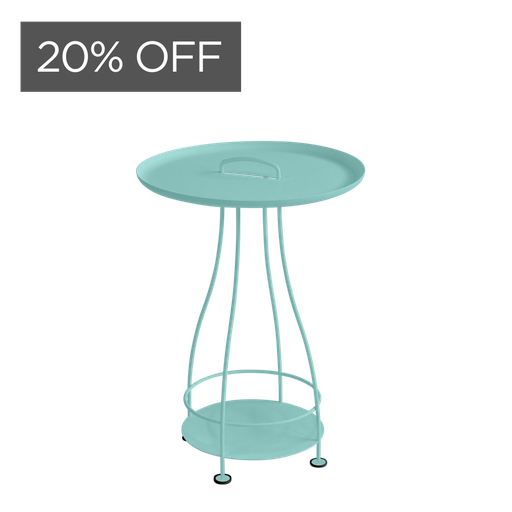 Happy Hours Pedestal Table Lagoon Blue